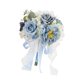 thumbnail image 4 of Ramo De Novia Con Flores Artificiales Decorativas Para Novias En Azul Y Blanco, 4 of 5