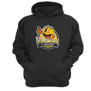 Genérico - Polerón Canguro Pacman Gris Oscuro Talla L Unisex