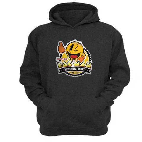 Genérico - Polerón Canguro Pacman Gris Oscuro Talla Xl Unisex