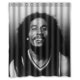 thumbnail image 1 of Cortina de ducha Bob Marley, juego de cortinas de baño con ganchos, tamaño 66 x 72 pulgadas, 1 of 3