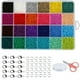 thumbnail image 1 of Juego De Cuentas De Vidrio 14522 Uds 3mm 24 Colores, 1 of 3
