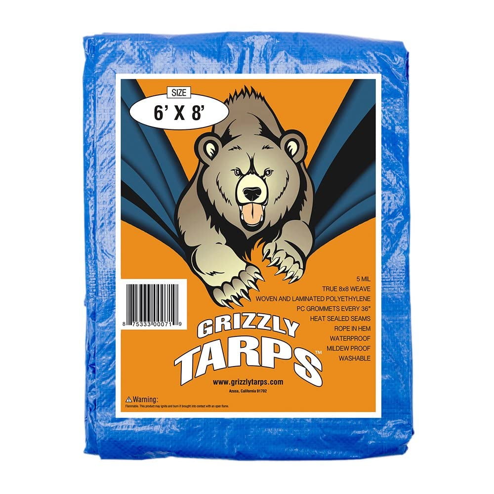 Lonas Tarp B-air Grizzly, Impermeables, Resistentes, 1,8 M X 2,4 M
