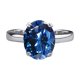 thumbnail image 1 of Anillos de Compromiso Solitario de Moissanita de 3 Quilates para Mujer Color D Claridad VVS1 Anillo de Diamante Ovalado Anillos de Boda de Plata Esterlina 925 Talla 5-9, 1 of 8