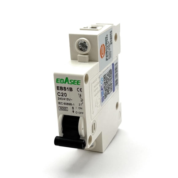Interruptor Automático Ebasee 1x 20a Curva C 6ka Certificado