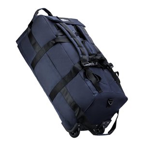 Magideal - Bolsa De Lona Con Ruedas Bolsa De Prenda Rodante Malura De Equipaje De Transporte Multifuncional Para Campamento Bolsa De Almacenamiento Picnic Viajan Azul