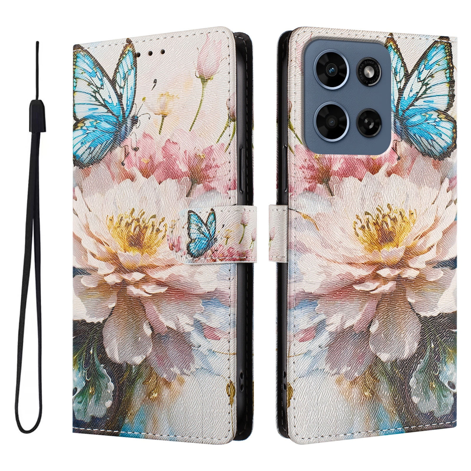 Foxdock Funda Tipo Cartera Para Motorola Moto G Play 2026 Con Soporte Y Correa – Diseño De Patrones Lindos