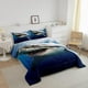thumbnail image 2 of Juego de edredón infantil para niños y niñas,3D Shark Fish Down Comforter 3 Piece Hawaiian, 2 of 3
