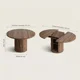 thumbnail image 3 of Mesa Comedor France Extendible 110-150cm Con Almacenamiento Tapa Marrón Marrón Oscuro, 3 of 8