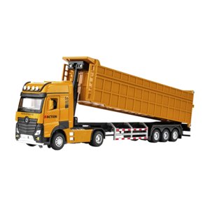 Magideal - Camión Volquete De Juguete, Camión De Ingeniería Con Efecto De Luces Y Sonidos, Modelo De Camión De Juguete Realista Para Regalos De Cumpleaños, Niños