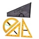 thumbnail image 5 of Juego de regla geométrica de matemáticas con bolsa de almacenamiento, reglas de enseñanza multifunción para aprendizaje de números grandes, triángulo, 3 piezas, 5 of 5