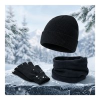Genérico - Set Invierno Térmico: Gorro Beanie + Guantes Sin Dedos + Cuello