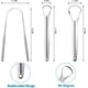 thumbnail image 2 of Limpiador de lengua portátil de 3 piezas, limpiador de lengua de acero inoxidable, fácil de usar para adultos y niños, profesional para un aliento más fresco en segundos., 2 of 6