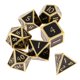 thumbnail image 3 of Juego De Dados Poliédricos De 7 Piezas, Juego De Dados De Juego De Guerra, Juego De Dados De Aleación De Colores, Negro, 3 of 5