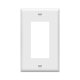 thumbnail image 1 of Placa de pared ENERLITES decorativa de 1 módulo, 4.50 x 2.76 pulgadas, blanca, 1 of 7
