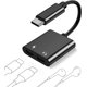 thumbnail image 1 of Divisor USB C LeClooc 2 en 1 tipo C estéreo macho a hembra, 1 of 8