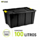 thumbnail image 3 of Caja Plástica Organizadora Baul 100 Litros Con Tapa Multiuso, 3 of 8
