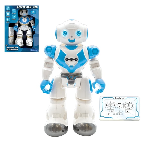 Robot LEXiBOOK Powerman Neo ROB18EN con control remoto azul/blanco