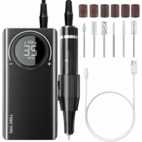 Genérico - Torno Inalámbrico Profesional Manicure 35000Rpm Portátil