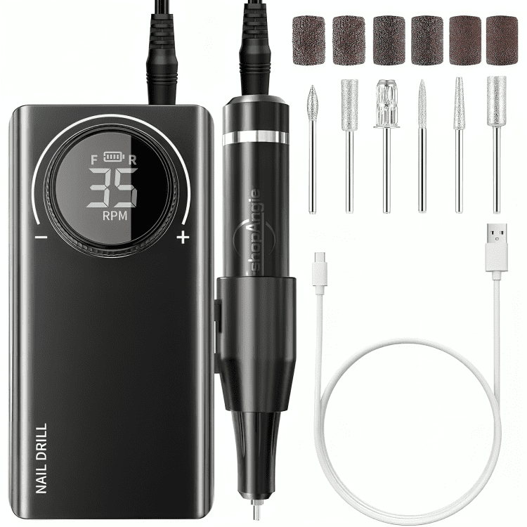 Genérico - Torno Inalámbrico Profesional Manicure 35000rpm Portátil