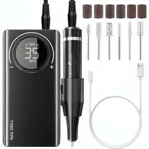 Genérico - Torno Inalámbrico Profesional Manicure 35000Rpm Portátil