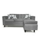 thumbnail image 2 of Seccional Intercambiable Roma Felpa Gris, 2 of 4