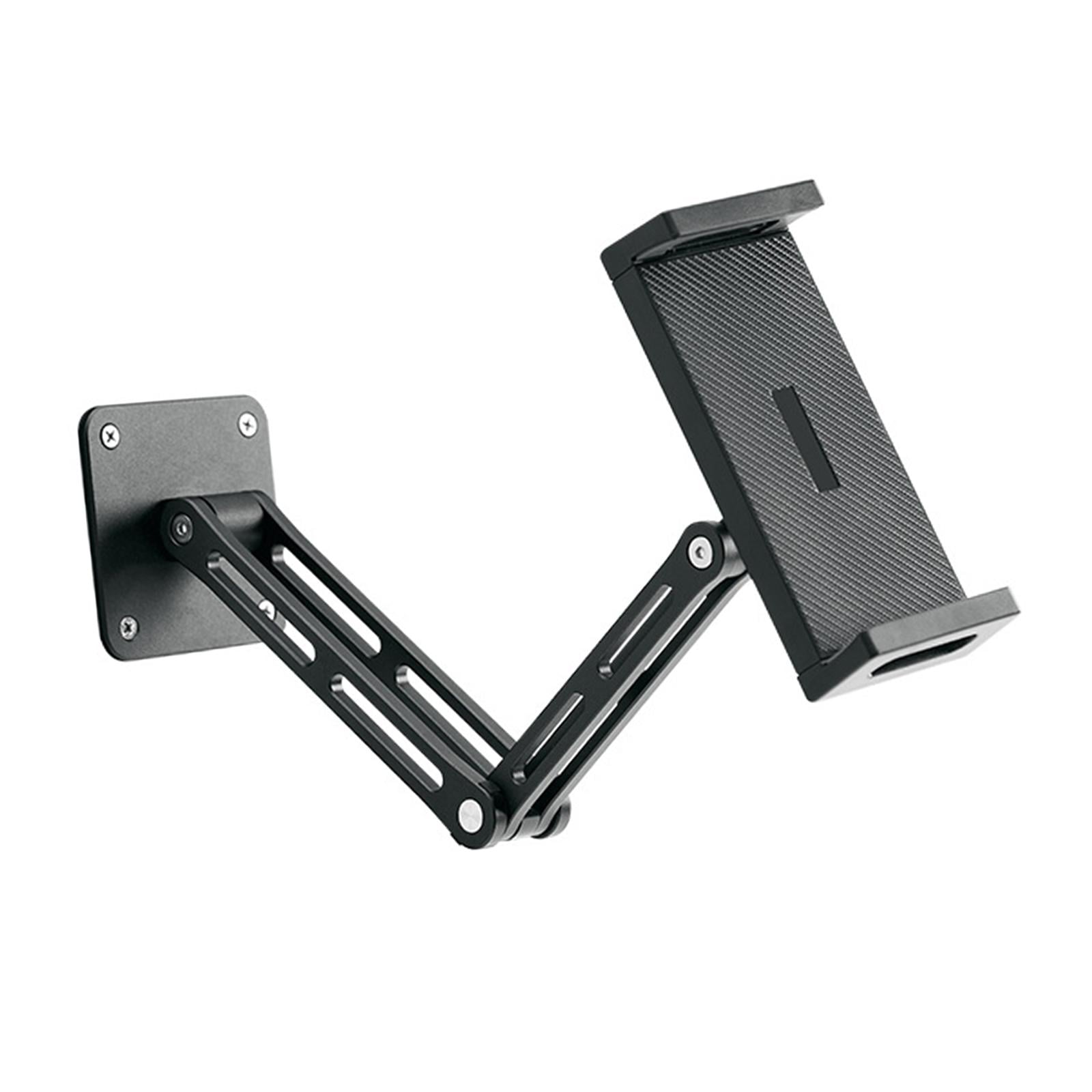 Magideal - Soporte De Pared Ajustable Giratorio Soporte Universal Para Dispositivos Base De Aleación De Aluminio Montaje Con Taladro Adecuado Para Hogares Oficin Desplegado 32cm