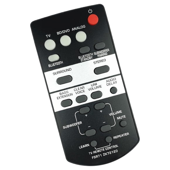 FSR71 Zk72120 Mando A Distancia De Repuesto Alimentado Por Batería Para Yamaha YAS-203