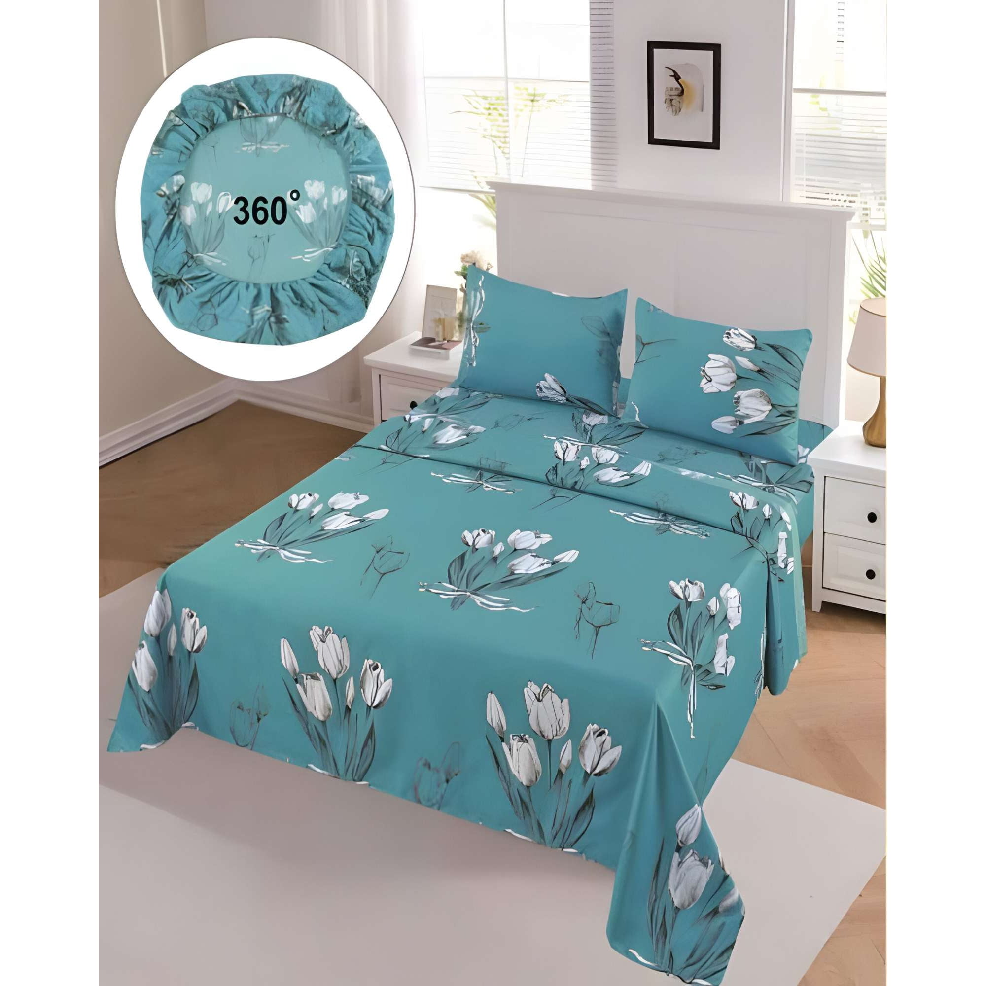 Genérico - Sabanas De Verano King Turquesa
