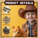 thumbnail image 3 of Insignia de Sheriff de Metal WZSTNBLA – Pack de 12 Vintage (6,6 × 5,8 cm), 3 of 7
