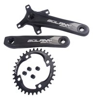 Magideal - Juego De Bielas Para Bicicleta De Montaña, Juego De Brazos De Manivela De Bicicleta, 104 Bcd, Juego De Bielas Cónicas Cuadradas, Juego De Bielas, Jueg , 34T 17Cmx14.2Cm