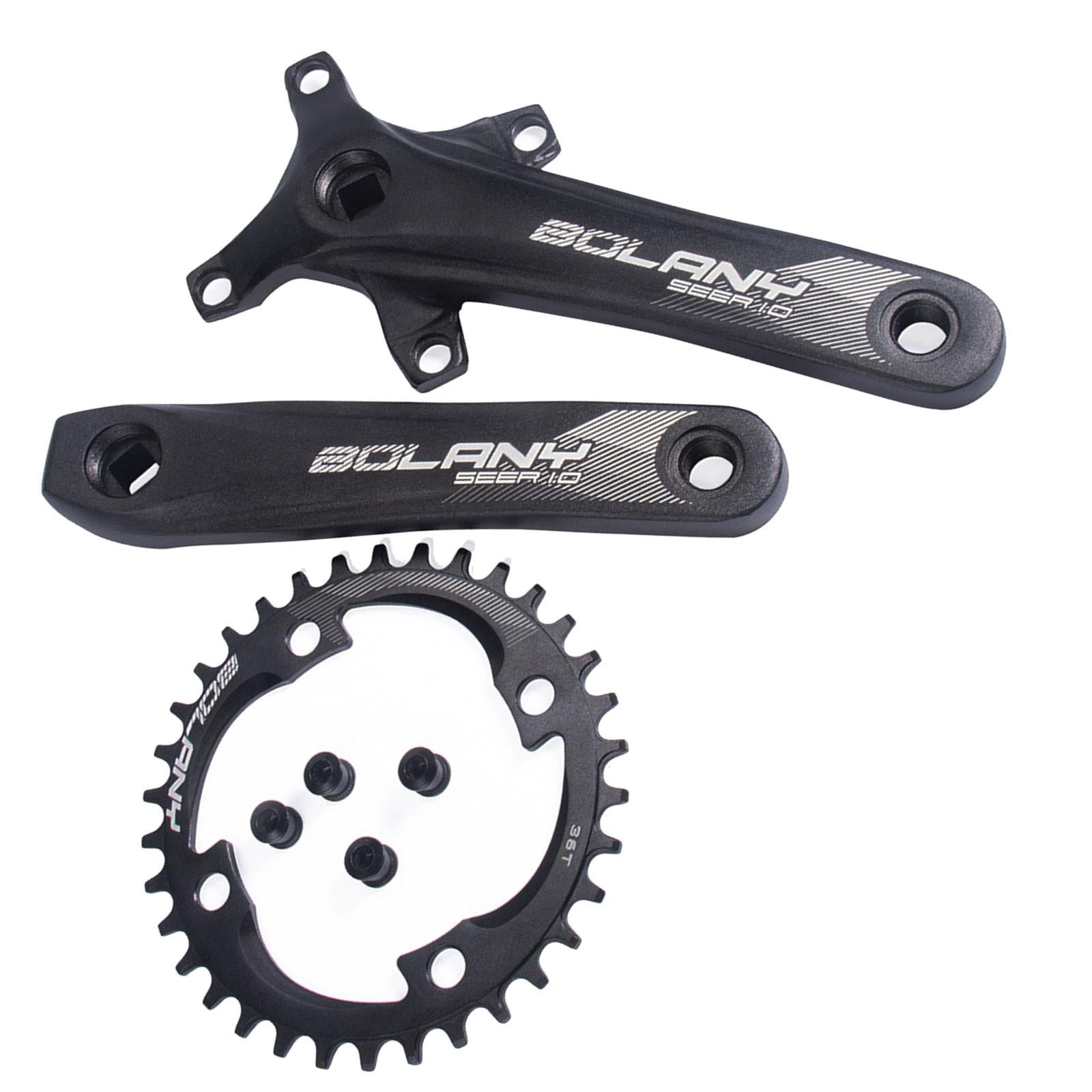 Magideal - Juego De Bielas Para Bicicleta De Montaña, Juego De Brazos De Manivela De Bicicleta, 104 Bcd, Juego De Bielas Cónicas Cuadradas, Juego De Bielas, Jueg , 34t 17cmx14.2cm