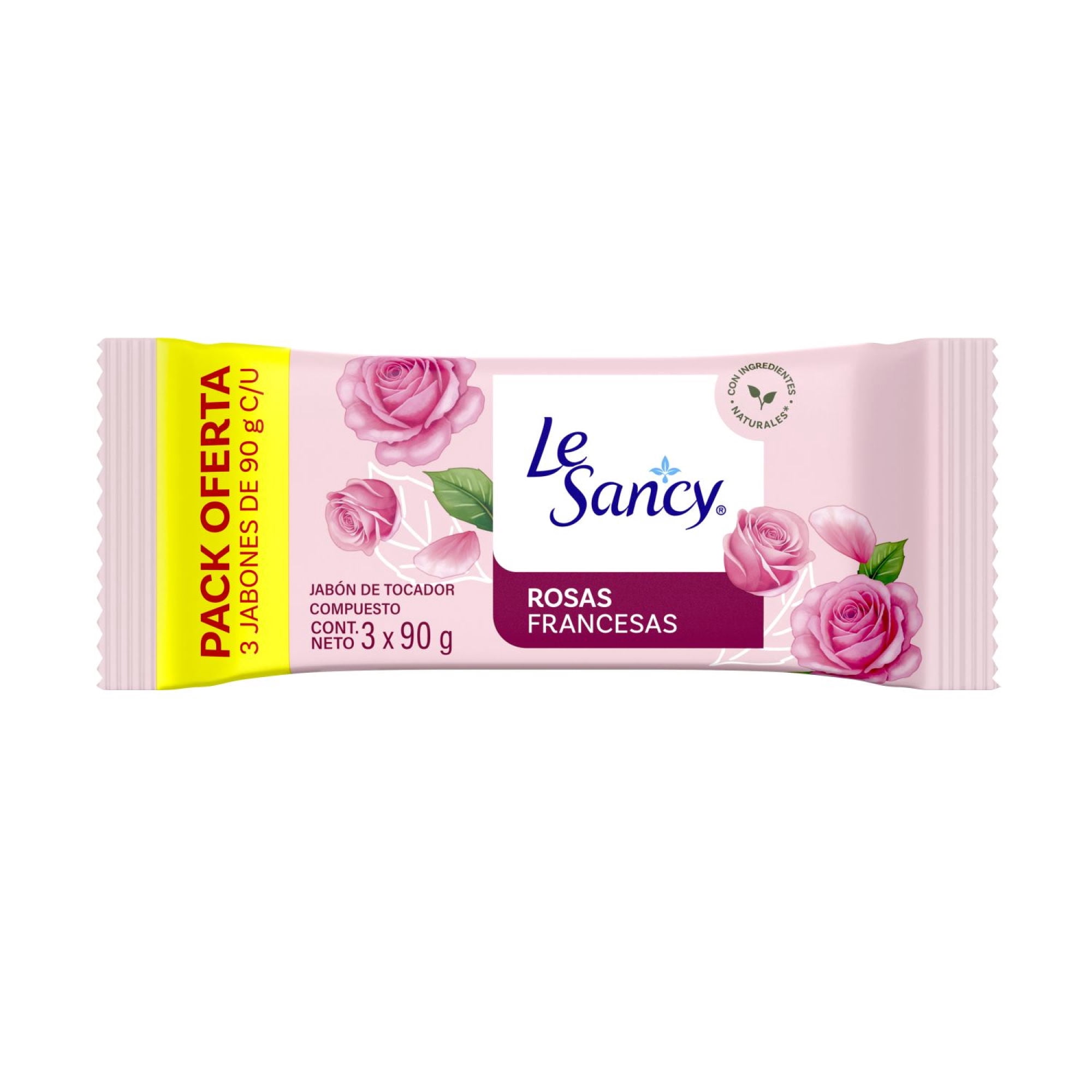Jabon en Barra Le sancy rosas francesas, 270 g