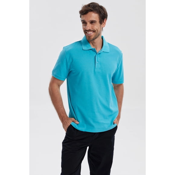 Polera Hombre Piqué Básica Lisa Calipso