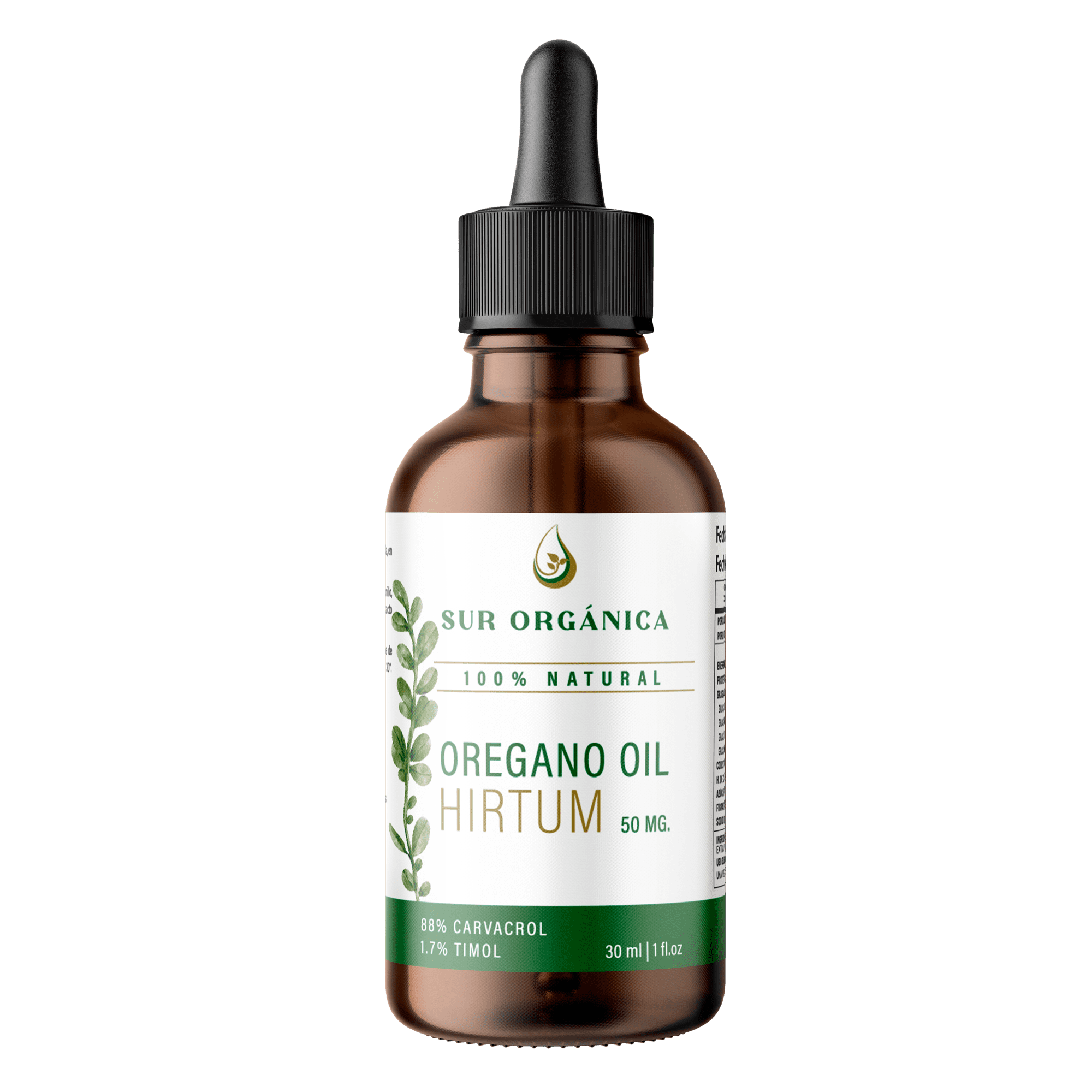 Sur Organica - Oregano Oil Hirtum 50 Mg Sur Orgánica