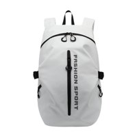 Ioensy - Mochila Para Montar En Motocicleta, Soporte Para Casco Para Mochilero, Viajes, Senderismo, Versión Mejorada, Color Blanco