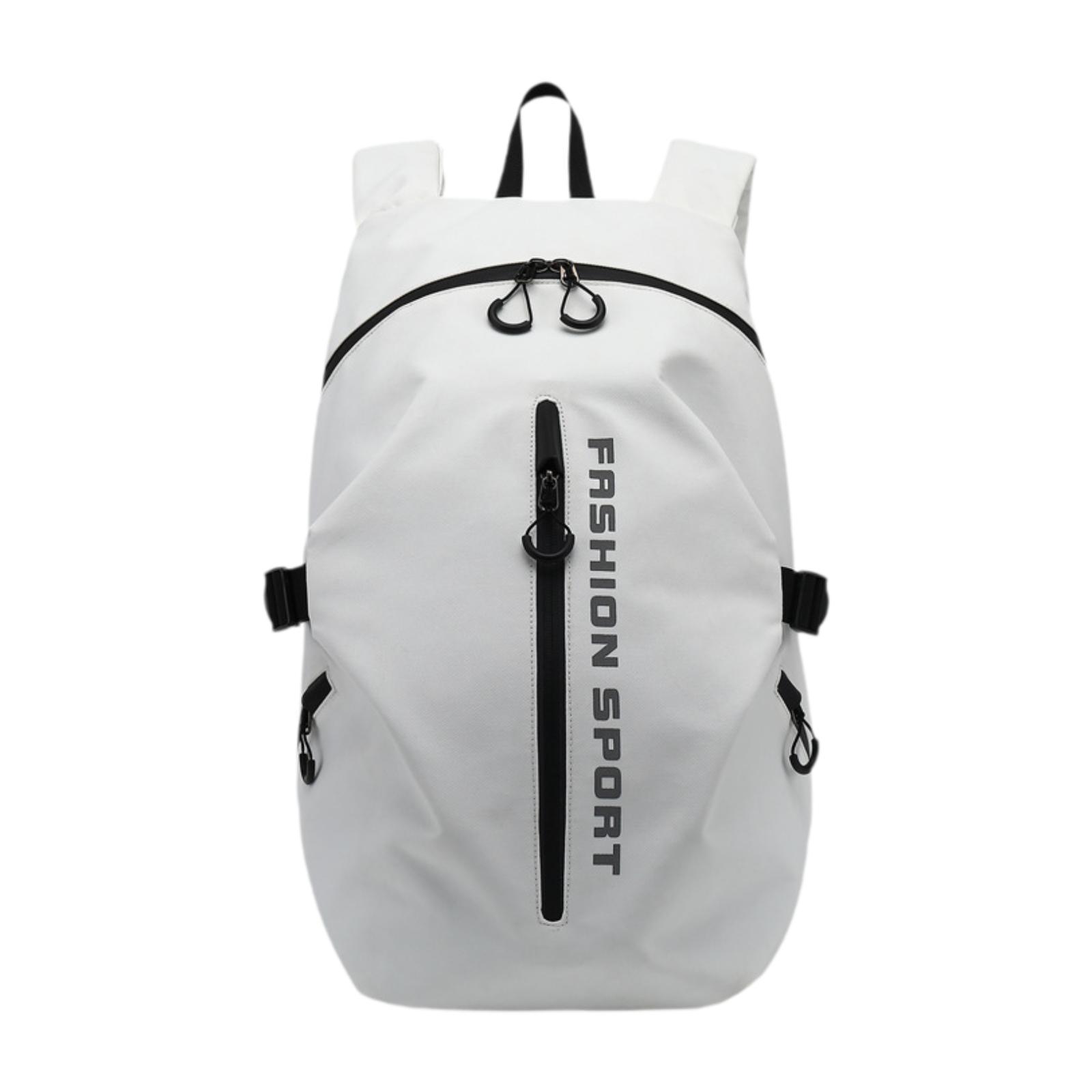 Ioensy - Mochila Para Montar En Motocicleta, Soporte Para Casco Para Mochilero, Viajes, Senderismo, Versión Mejorada, Color Blanco
