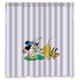 thumbnail image 1 of Cortina de ducha con dibujos animados del Pato Donald y el perro Pluto, juego de cortina de baño con ganchos, tamaño 66 x 72 pulgadas, 1 of 3