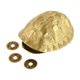 thumbnail image 1 of Escultura De Regalo Ideal De Latón De La Estatua De Concha De Tortuga Para El Escritorio De Oficina Del Dormitorio 11cmx8cmx4.5cm, 1 of 5