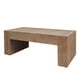 thumbnail image 3 of Rustic Wood Coffee Table, 49in Modern Farmhouse Rectangular Table for Living Room, 3 of 3