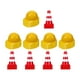 thumbnail image 2 of 100x Mini Sombrero De Construcción Favores De Fiesta Cono De Tráfico Para Niños Niñas, 2 of 3