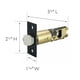 thumbnail image 2 of Pestillo de repuesto para entrada Design House 779280, negro mate, 2 of 9