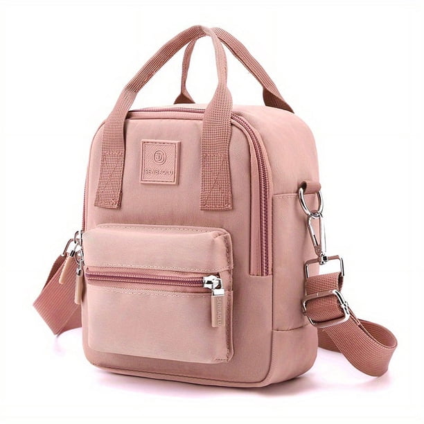 Small Handheld Backpack, Nylon Waterproof Durable Lightweight School Backpack, Fashion Travel Commuter Bag