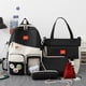 thumbnail image 1 of 5 Set Backpack For Teenger Girl Student Bag Female High Capacity Backpack Cute BookBags Water Proof School Bags For Woman 2022, 1 of 3