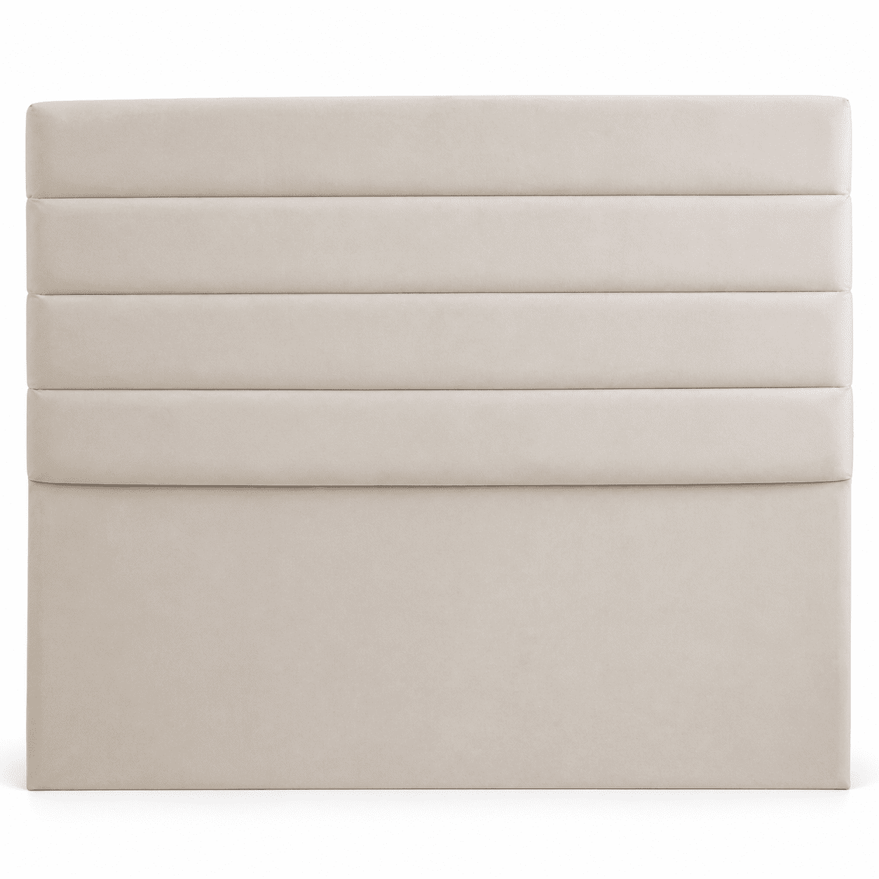 House Decor Fd - Respaldo De Cama Tubular Horizontal 2 Plaza Felpa Crudo