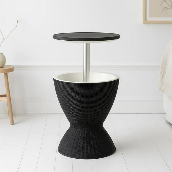 Mesa Cooler Yarra | Rattan Sintético | Regulable para Terraza y Bar