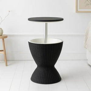 Pandalino - Mesa Cooler Yarra | Rattan Sintético | Regulable Para Terraza Y Bar