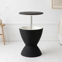 Pandalino - Mesa Cooler Yarra | Rattan Sintético | Regulable Para Terraza Y Bar