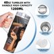 thumbnail image 5 of Vaso Térmico de Acero Inoxidable Desmarcar Tiempos Violentos con Asa 40 oz, 5 of 6