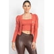 thumbnail image 1 of Conjunto de Blazer con Top y Mangas Abullonadas con Estampado Geométrico en Color Terracota L, 1 of 5