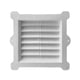 thumbnail image 1 of Celosía Pvc Cuadrada Muro Exterior 12'' Blanca Dvp, 1 of 4